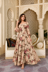 Nika: Floral Maxi Dress - 520