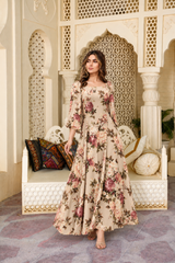 Nika: Floral Maxi Dress - 520