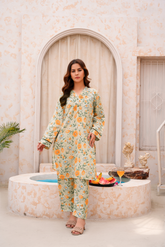 Pastel Color Premium Lawn Ready To Wear - 415