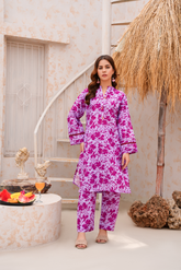 Purple Premium Lawn Ready To Wear - 416