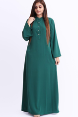 Teal Green Maxi With Long Sleeves - 300