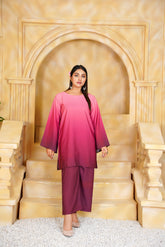 Novella Maroon Gradient Co Ord - 348
