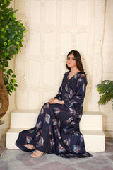 Kalista Floral V-Neck Maxi - 356