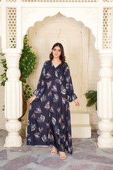 Kalista Floral V-Neck Maxi - 356