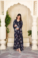 Kalista Floral V-Neck Maxi - 356