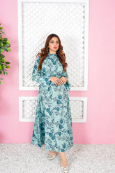 Nyota Front Plate Pastel Color Floral Maxi - 364