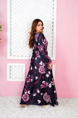 Alcina: Black Floral Maxi - 366