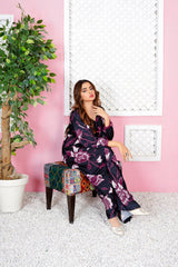 Alcina: Black Floral Maxi - 366