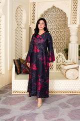 Gracie: Onyx and Ruby Red Long Maxi - 370