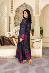 Gracie: Onyx and Ruby Red Long Maxi - 370