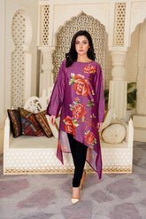 Vasiliki: Side Cut Floral Long Shirt - 374