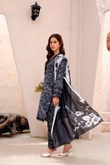 Black Premium Lawn Ready To Wear - 419