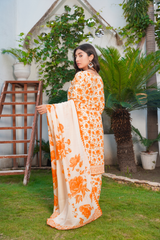 Tia: Yellow Gold Lawn Dress 3PC - 433
