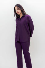 Flavia: Purple Color Co Ord - 442