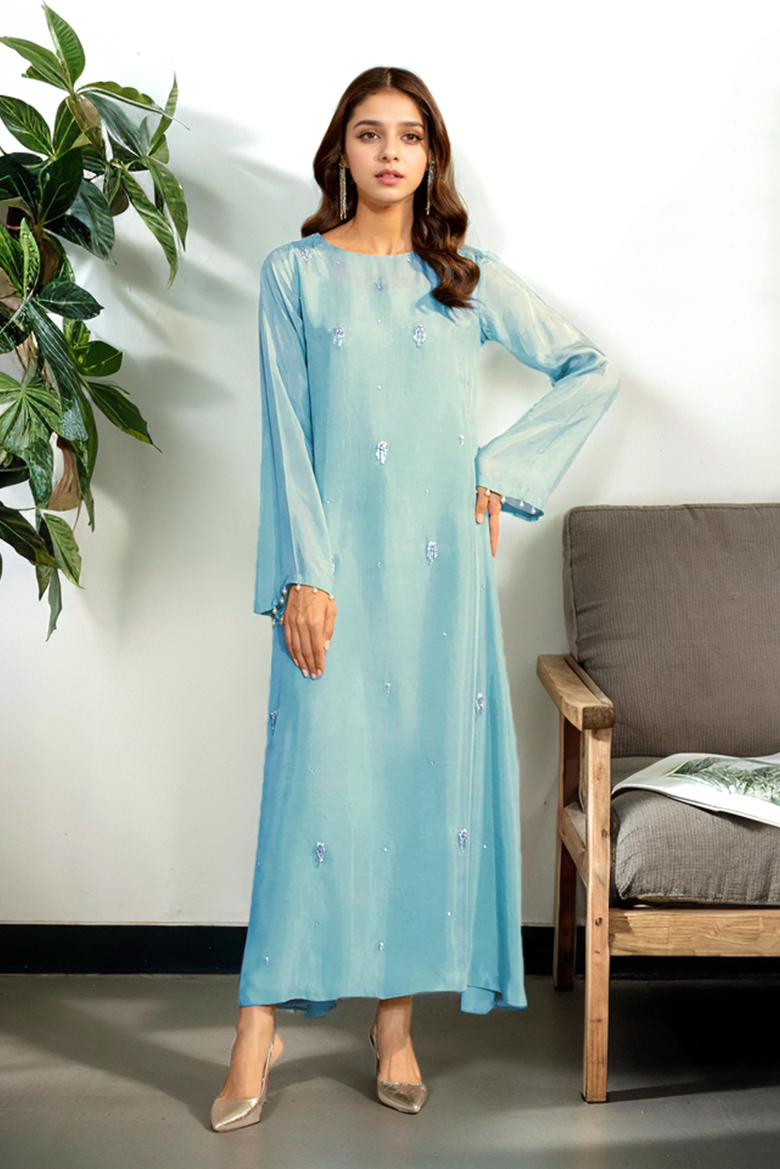 Shop Ice Blue Dress | Fancy Party & Birthday Long Maxi Dresses Pakistan Athenapparels Shop Ice Blue Dress | Fancy Party & Birthday Long Maxi Dresses Pakistan Athenapparels