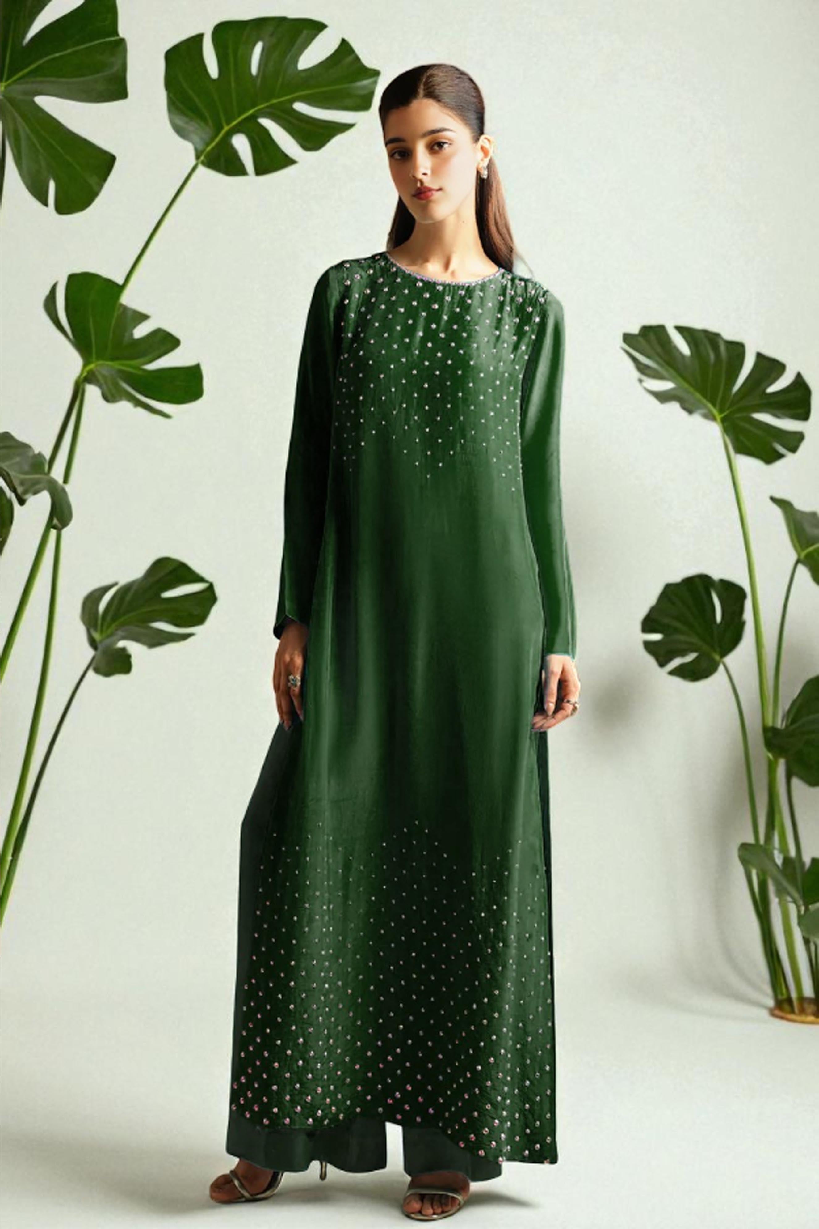 Green Dress Elegant Engagement Dress & Wedding Dresses for Girls Athenapparels Green Dress Elegant Engagement Dress & Wedding Dresses for Girls Athenapparels