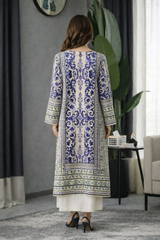 Xenia: Printed Dress 2pc - 508