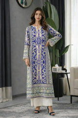 Xenia: Printed Dress 2pc - 508