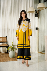 Virelia: Printed Dress - 518
