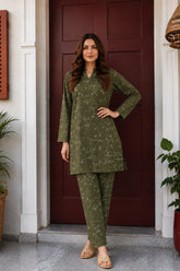 Veyra: Printed 2pc Dress - 522