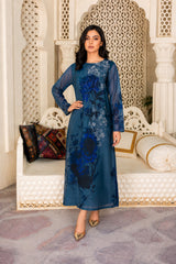 Xylia: Hand-Worked Long Shirt Dress - 532