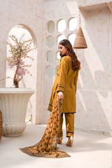 Camel Color Premium Lawn Ready To Wear - 420