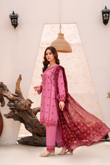 Rogue Pink Premium Lawn Ready To Wear - 413