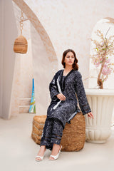 Black Premium Lawn Ready To Wear - 419