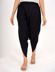 Black Cotton Premium Trouser - AT-004-BL