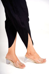 Black Cotton Premium Trouser - AT-004-BL