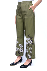 Women's Printed Dhani Pant With Pockets - AT-013-DH
