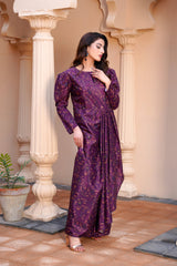 BurgFlora: Burgundy Color Maxi - 409