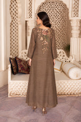 Sapphire: Hand-Worked Printed Long Dress - 538