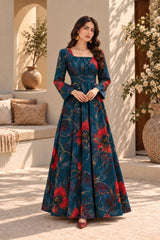 Sylena: Floral Maxi Dress - 546