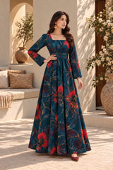Sylena: Floral Maxi Dress - 546