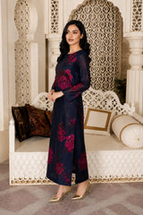 Melicia: Hand-Worked Printed Long Dress - 534