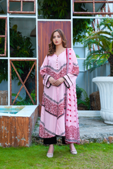 Orsola: Pink And Red Long Shirt With Laces - 439