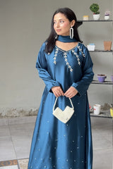 Rhea: Hand Embroidered Dress - 480
