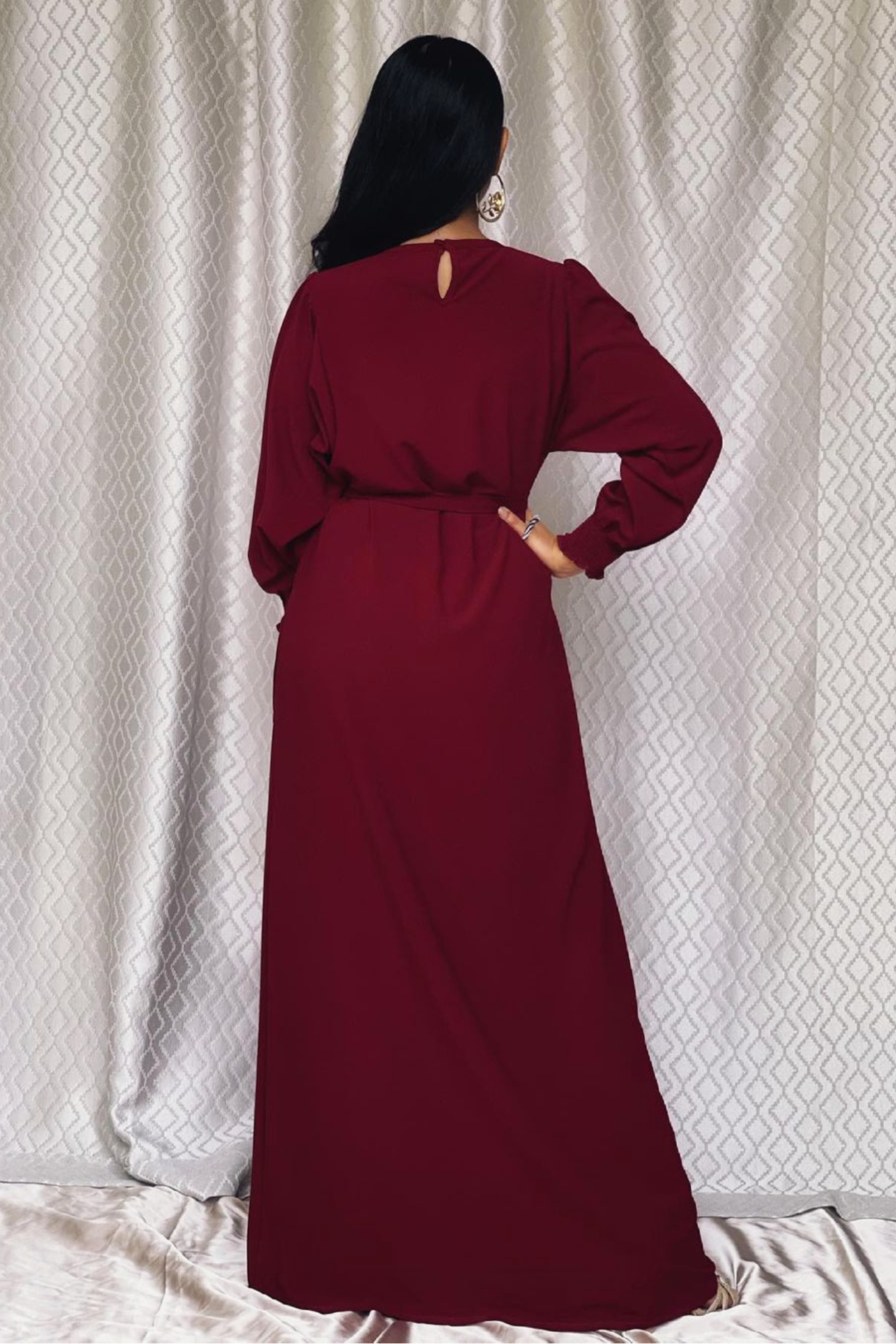 Maroon Color Maxi - 325