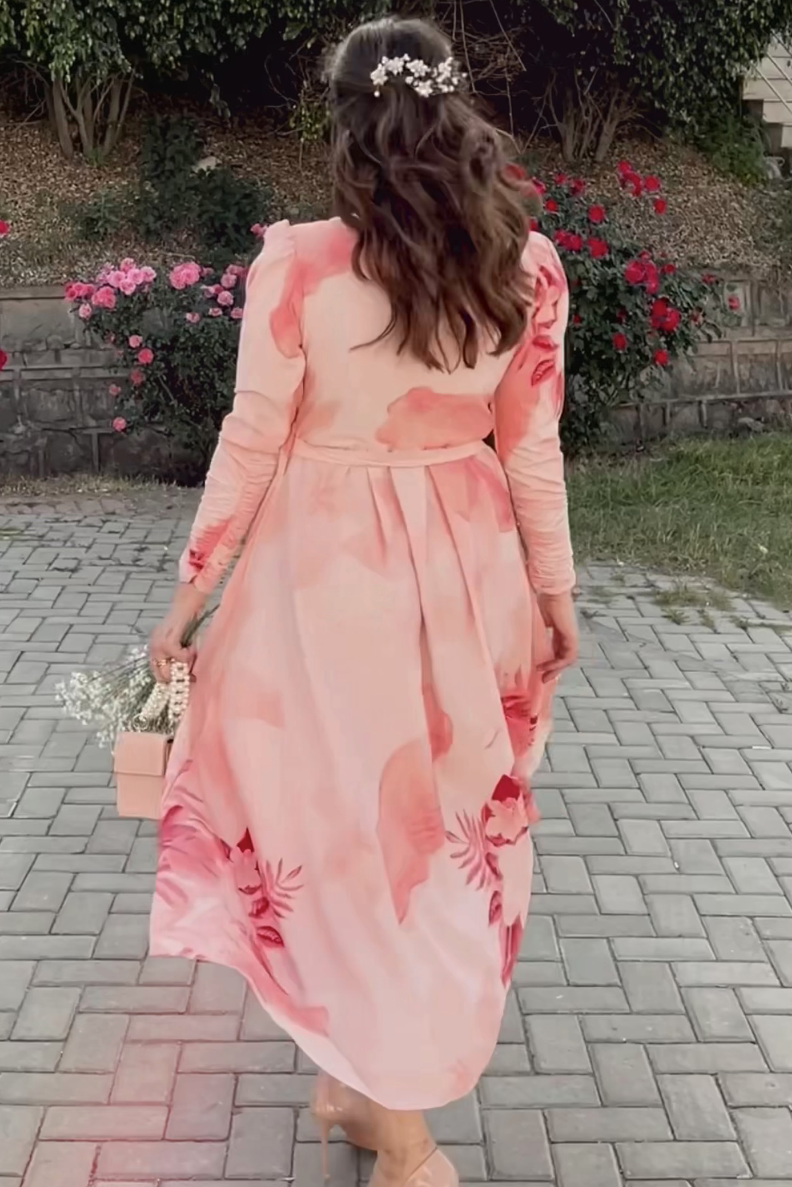 Floral Print Simple Long Frocks Designs Simple Floral Maxi In