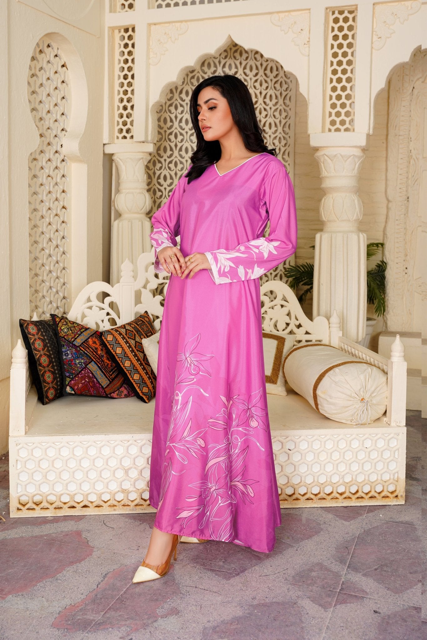 Celia: Barbie Pink Long Maxi - 371