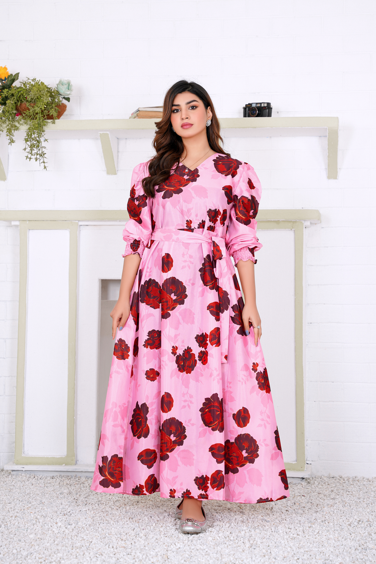 Ocean: Pinky Magic Floral Maxi - 389