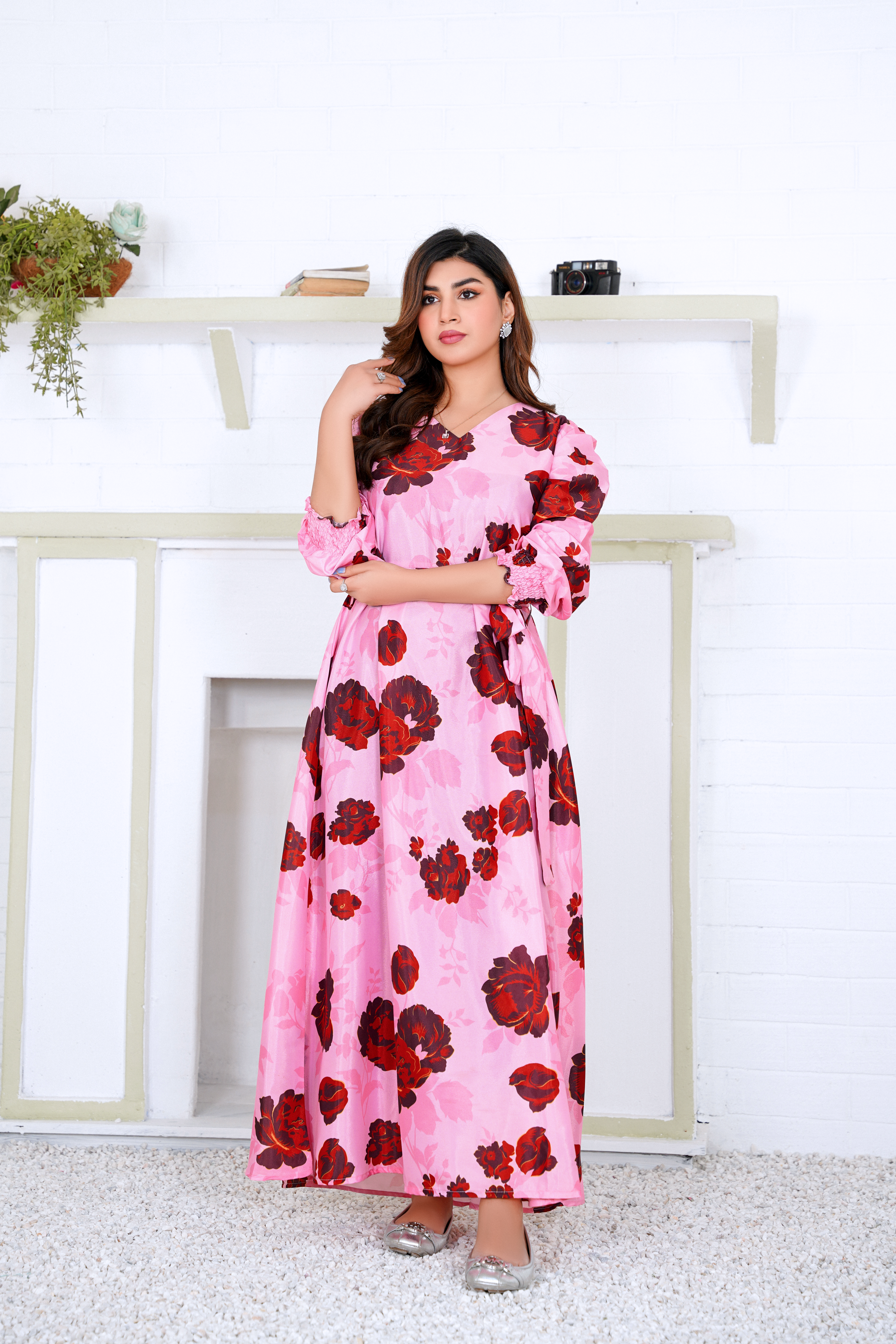 Ocean: Pinky Magic Floral Maxi - 389