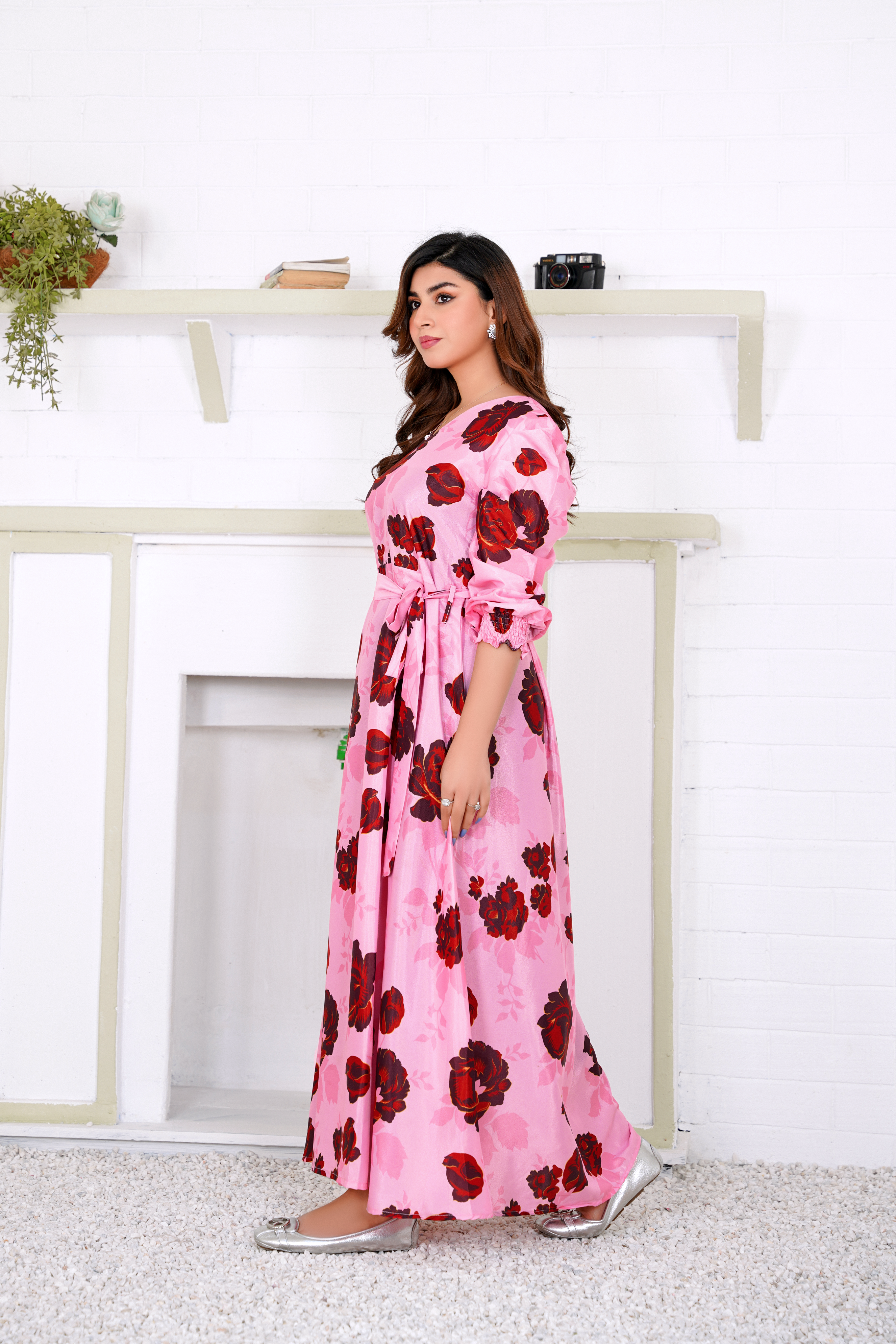 Ocean: Pinky Magic Floral Maxi - 389