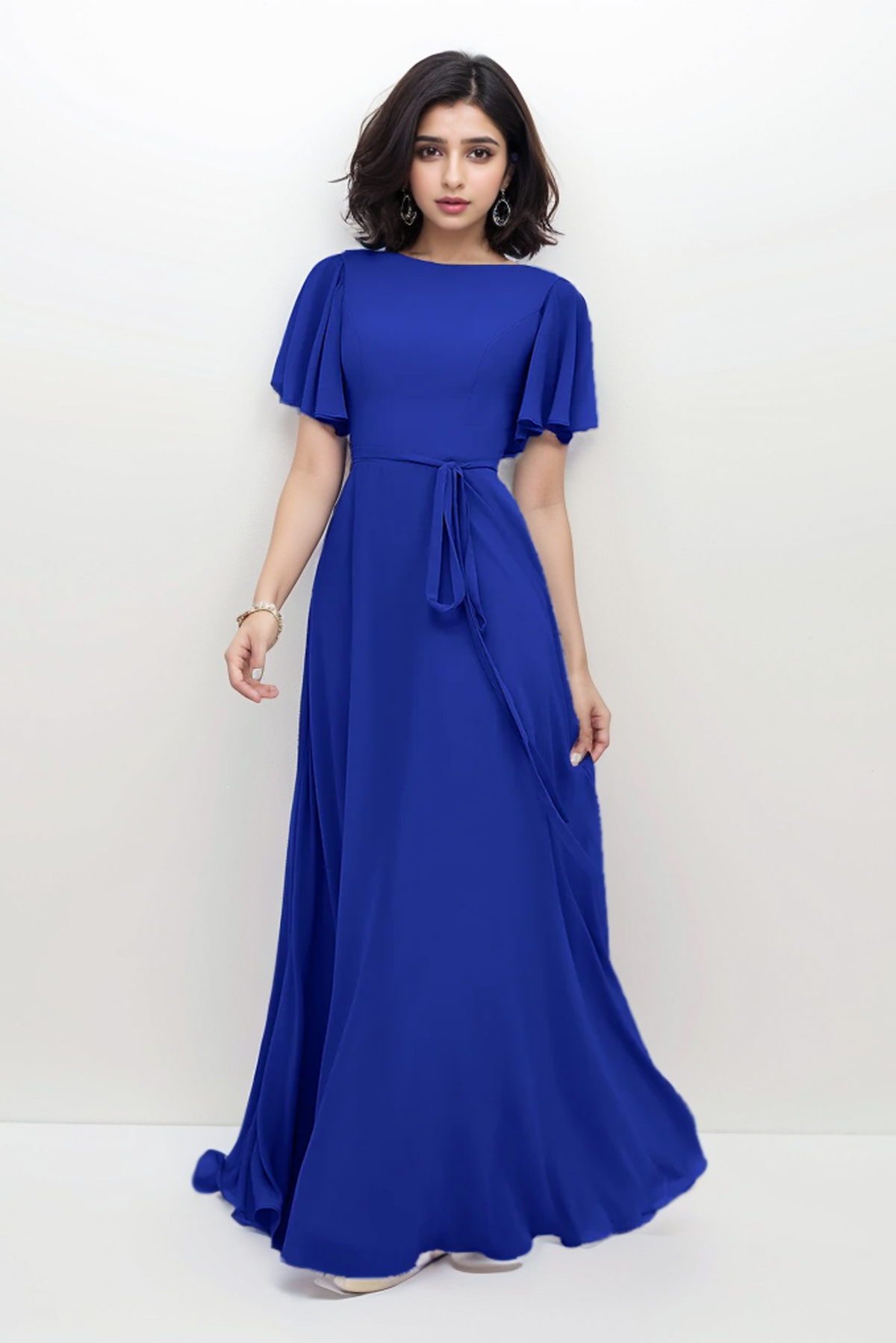 Vicenta: Royal Blue Color Maxi - 423