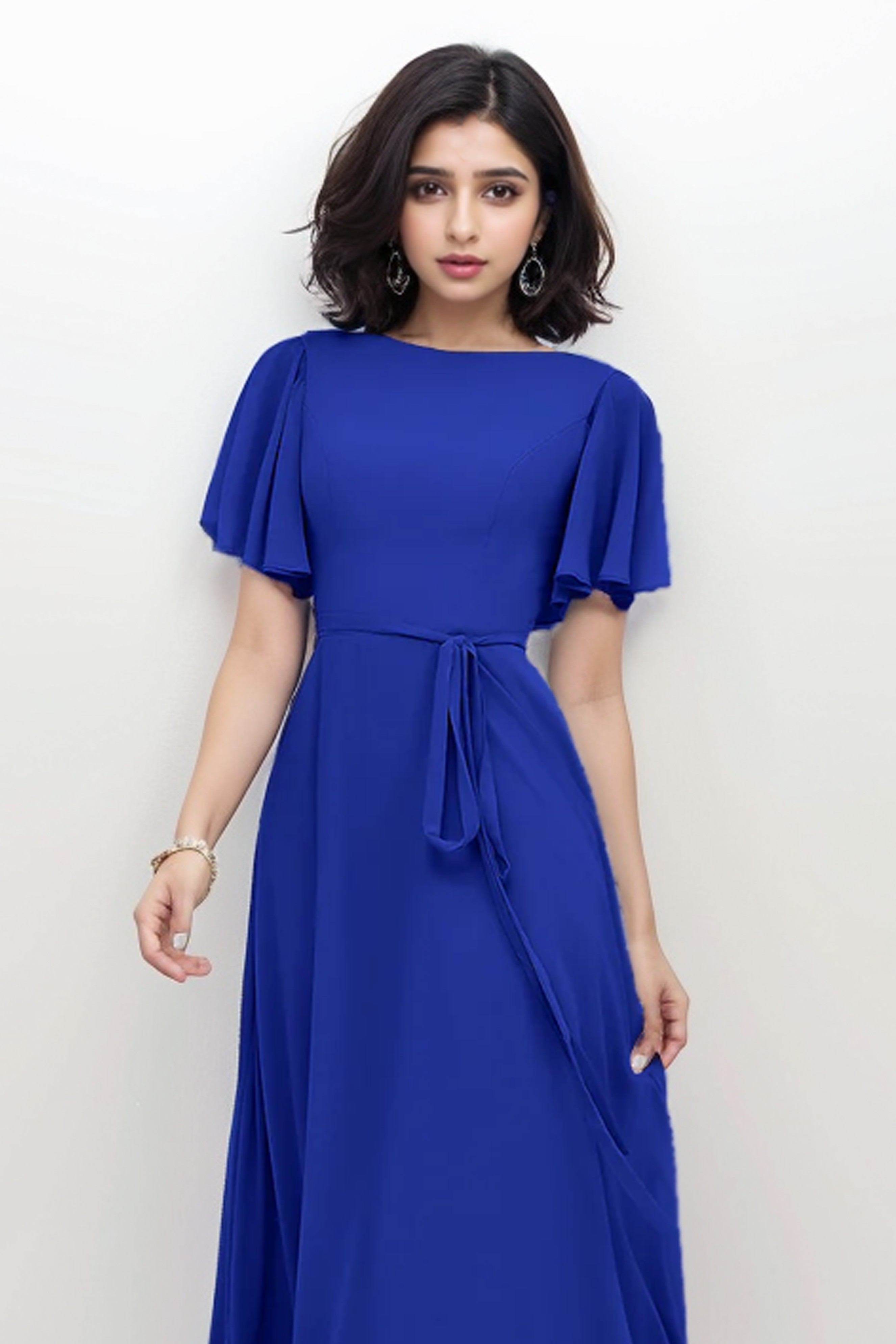 Vicenta: Royal Blue Color Maxi - 423