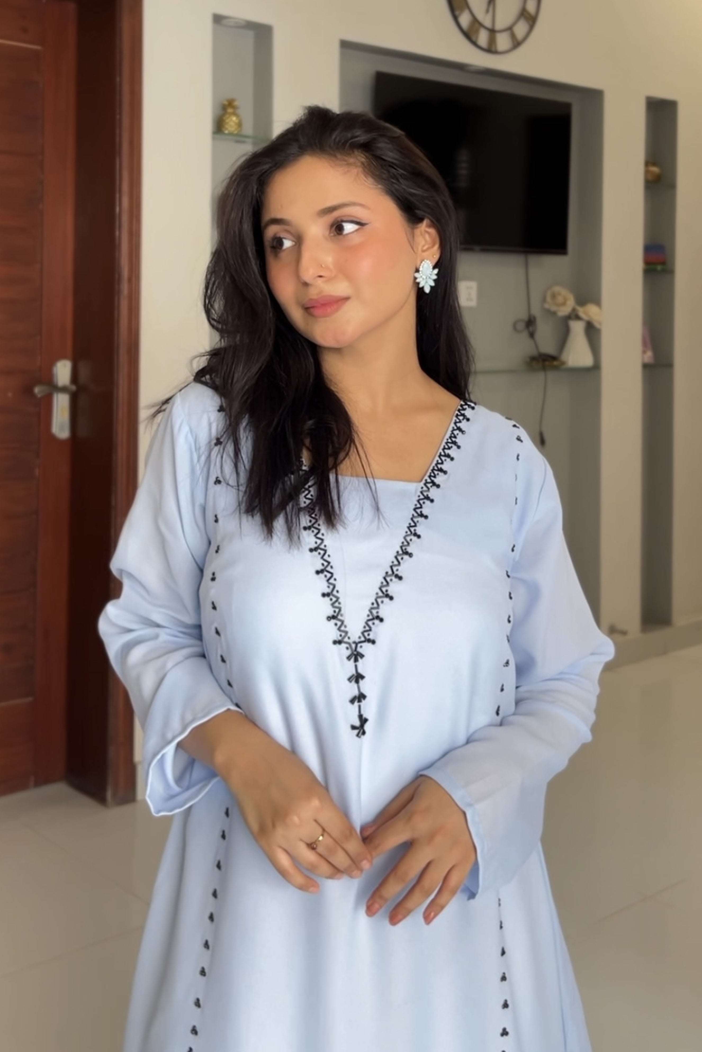 Trisha: Hand Embroidered Dress - 481