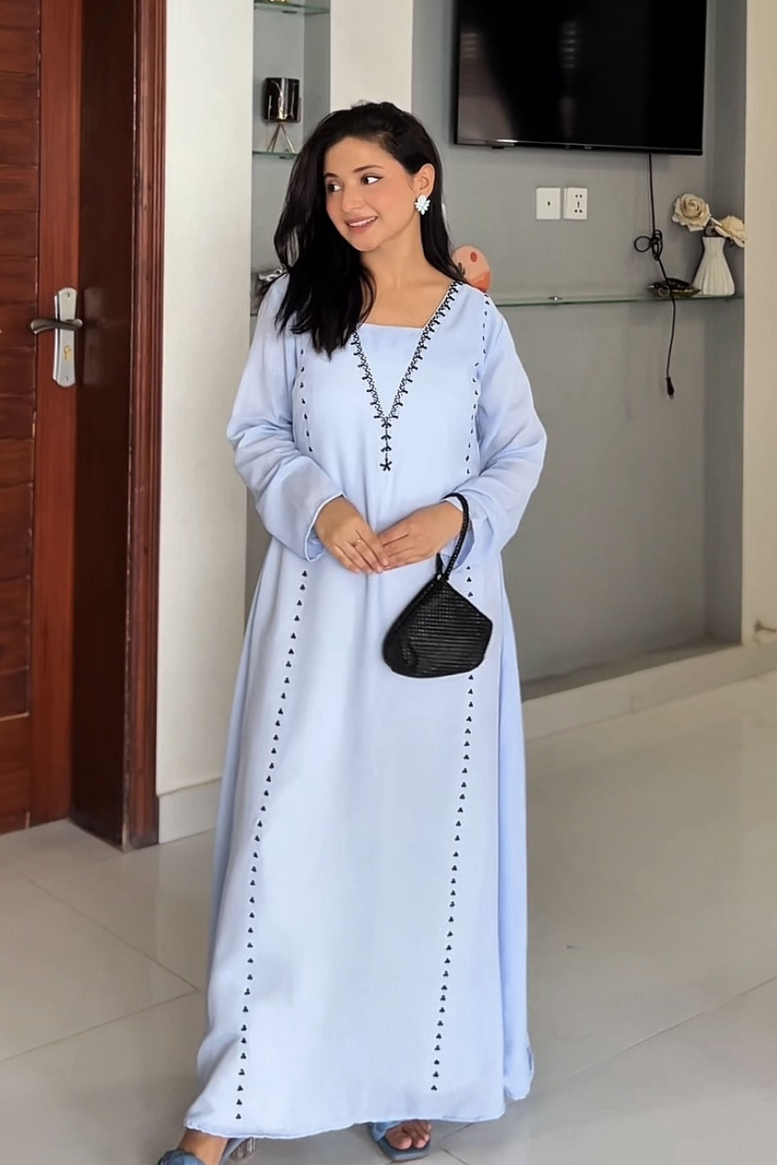 Trisha: Hand Embroidered Dress - 481