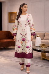 Agnes: Printed Dress 2pc - 500