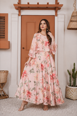 Aurney: Floral Maxi Dress - 521